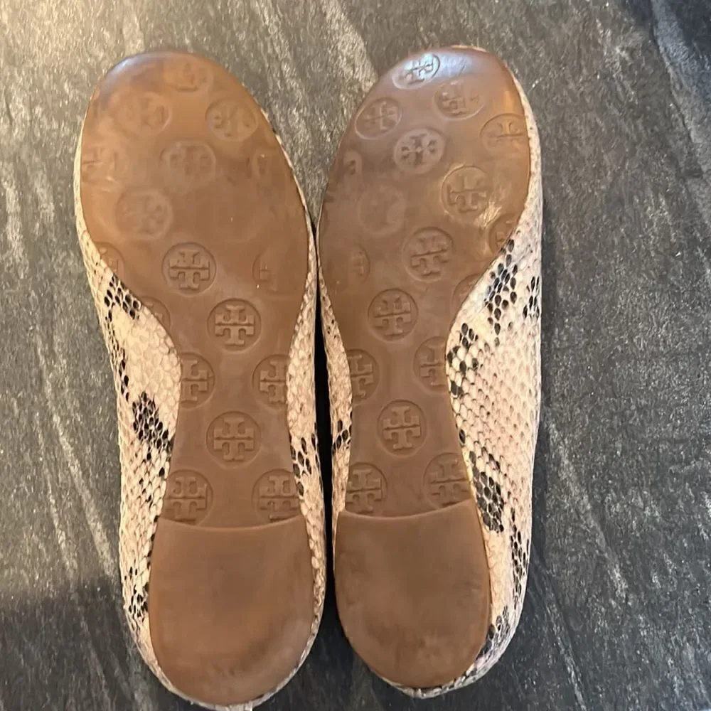 Tory Burch Snakeskin Flats